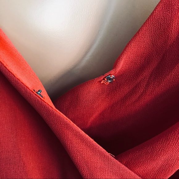 Ya Los Angeles Red and Black Chiffon/Bodycon dress - Picture 7 of 9